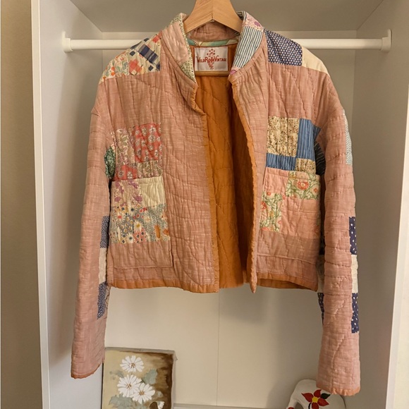 Wild Rose Vintage Artisan Quilt Coat. Available for less on IG at angelsdrawers. - Picture 3 of 6
